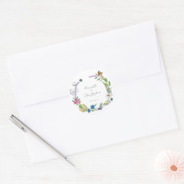 Bunte Frühlingsfeiern Runder Aufkleber