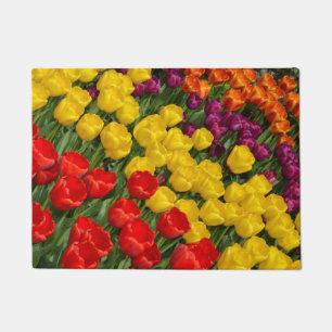 Bunte Frühlingstulpen Fußmatte