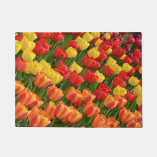 Bunte Frühlingstulpen Fußmatte