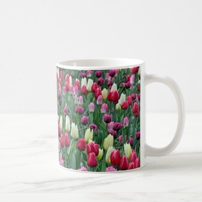 Bunte Frühlingstulpen Tasse (Rechts)
