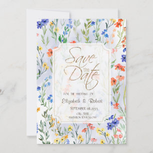 Bunte Frühlingswiesen-Blumenwiese - Termin vormerk Save The Date