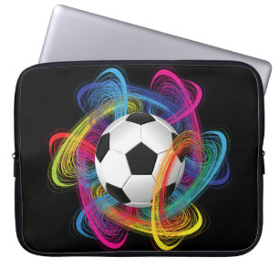 Bunte Fußball-Laptop-Hülse Laptopschutzhülle