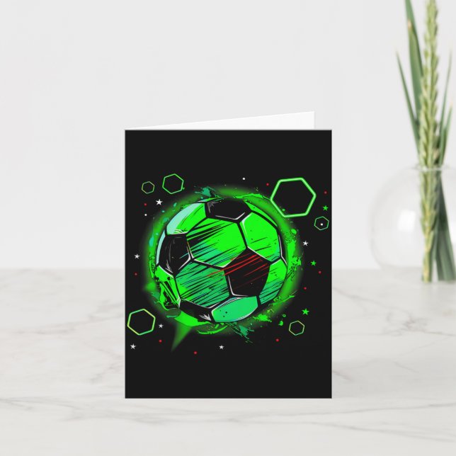 Bunte Fußball-Ll-T-Shirts  Karte (Vorderseite)