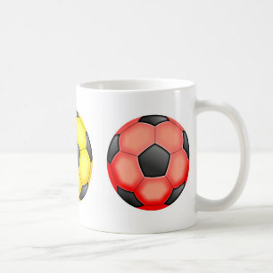 Bunte Fußbälle Tasse