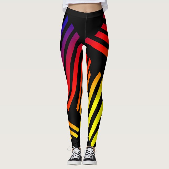 Bunte Futterleggings für Frauen Leggings (Vorderseite)