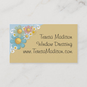 Bunte Gänseblümchen-AllzweckVisitenkarte Visitenkarte