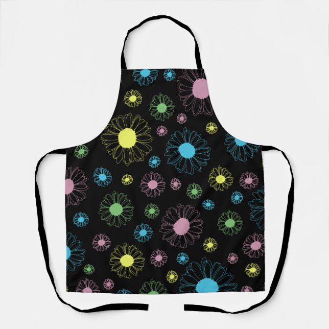 Bunte Gänseblümchen Schürze (Vorderseite)