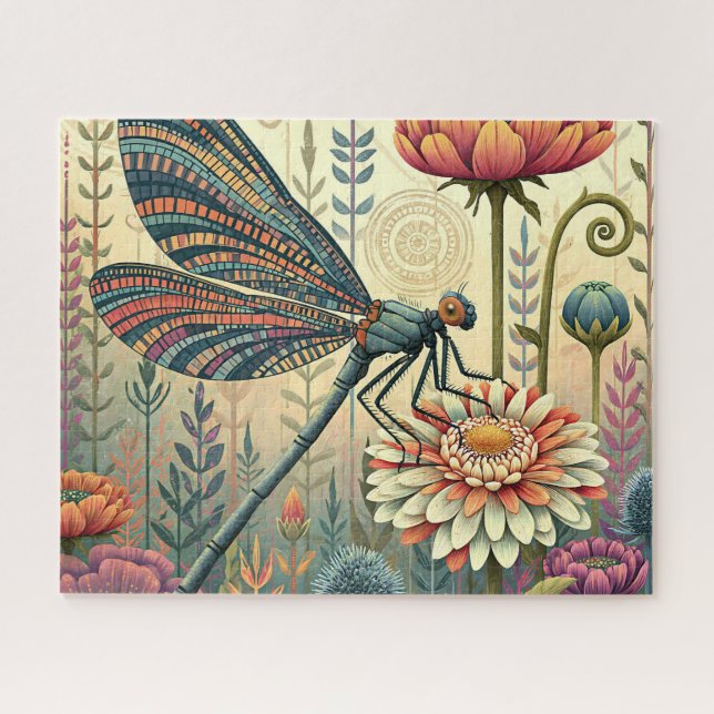 Bunte Garten Schmetterling Puzzle (Horizontal)