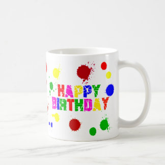 bunte Geburtstags-Tasse Tasse