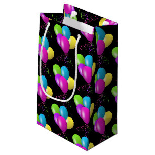 bunte Geburtstagsballons Kleine Geschenktüte