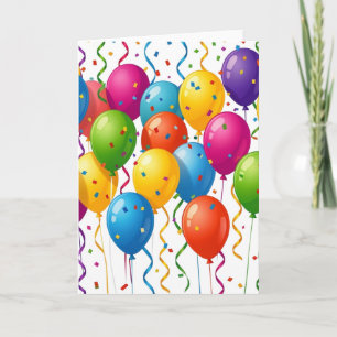 Bunte Geburtstagsballons Party-Feier Programm