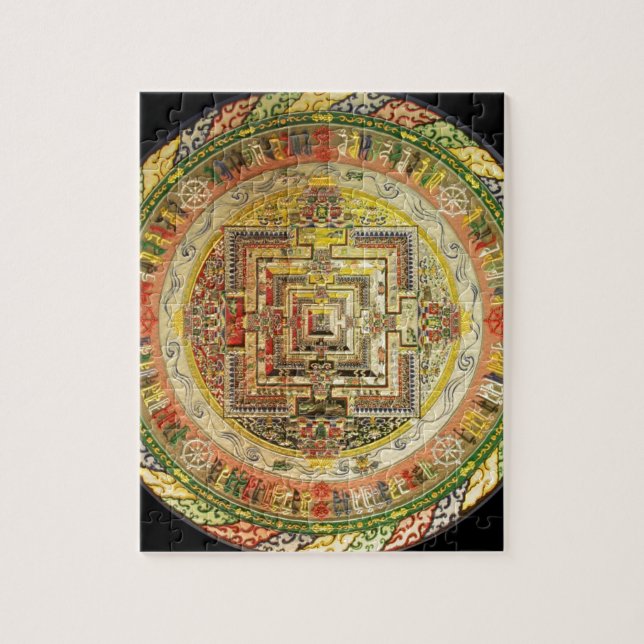 BUNTE GEHEIME TIBETANISCHE MANDALA PUZZLE (Vertikal)