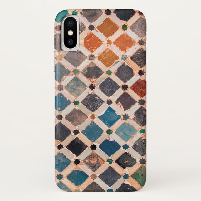 bunte gemusterte Fliesen Case-Mate iPhone Hülle (Rückseite)