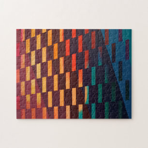 Bunte geometrische Kunst Puzzle