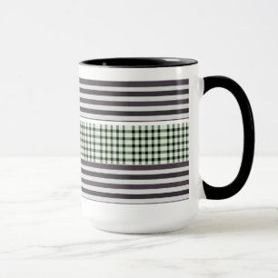 Bunte gestreifte Kaffeetasse