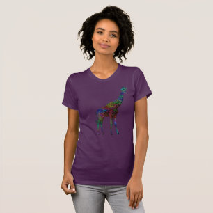 Bunte Giraffe T-Shirt