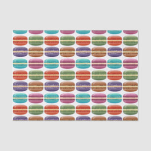 Bunte Girly Glitzer Macaron Plätzchen Seidenpapier