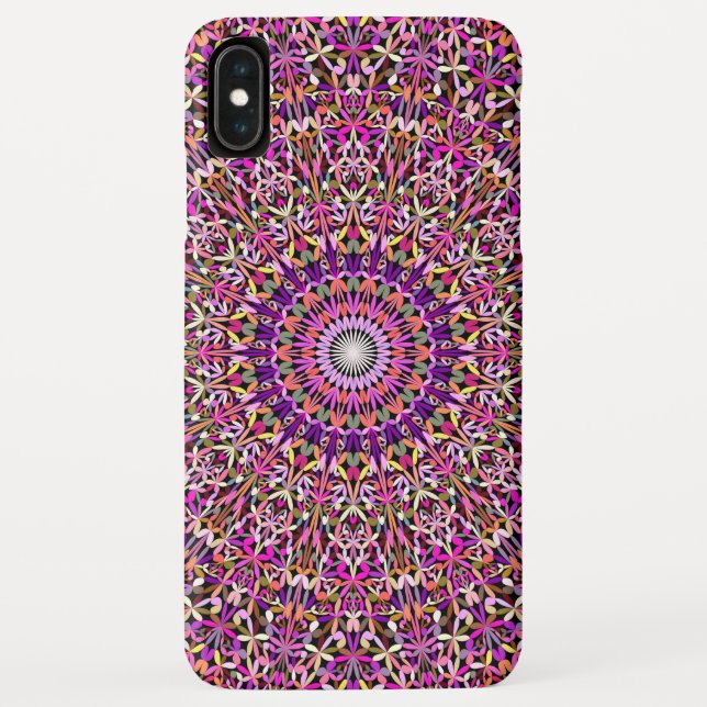 Bunte Girly Spitze-Garten-Mandala Case-Mate iPhone Hülle (Rückseite)