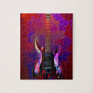 Bunte Gitarre Puzzle