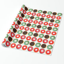 Bunte Glasur-Donuts
