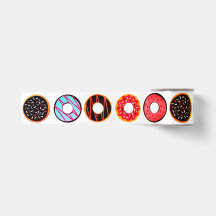 Bunte Glasur-Donuts