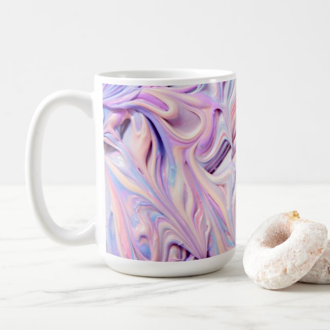 bunte Glasur Kaffeetasse (Mit Donut)