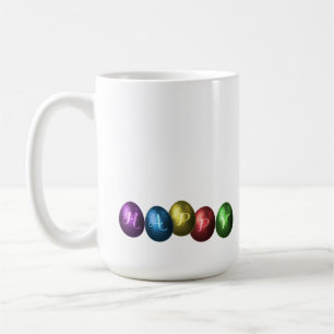 Bunte glückliche Ostereier Tasse