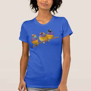Bunte Gouldian Finke in den Pastellen T-Shirt