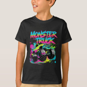 Bunte Graffiti-Kunst für Monster Trucks T-Shirt