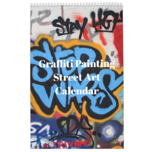 Bunte Graffiti-Malerei Street Art 2027 Kalender
