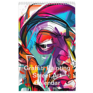 Bunte Graffiti-Malerei Street Art 2027 Kalender