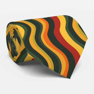 Bunte Groovy Retro Krawatte