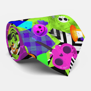 Bunte Halloween-Kunstmode Krawatte
