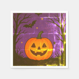 Bunte Halloween Pumpkin Napkins Serviette