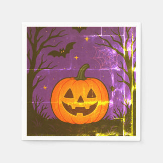 Bunte Halloween Pumpkin Napkins Serviette