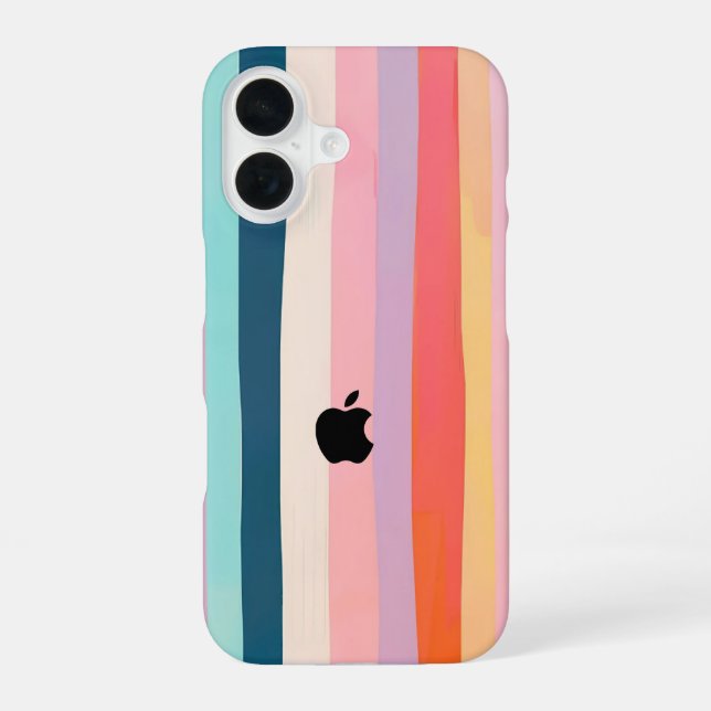 Bunte Handyhülle iPhone 16 Hülle (Rückseite)