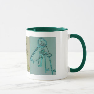 Bunte Hauptschlüssel Tasse