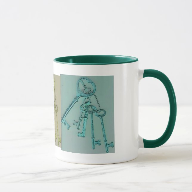 Bunte Hauptschlüssel Tasse (Rechts)