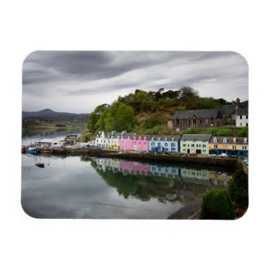 Bunte Häuser in Portree, Skye Magnet