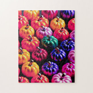 Bunte Häute von Halloween-Kürbis Puzzle
