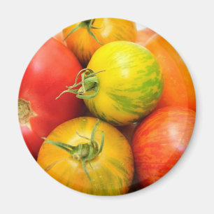 Bunte Heirloom-Tomaten Magnet