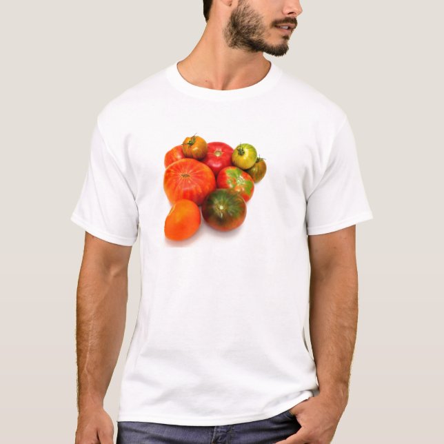 Bunte Heirloom-Tomaten T-Shirt (Vorderseite)