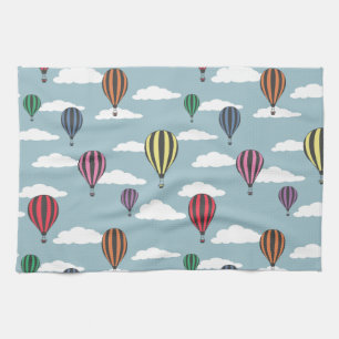 Bunte Heißluftballons Geschirrtuch