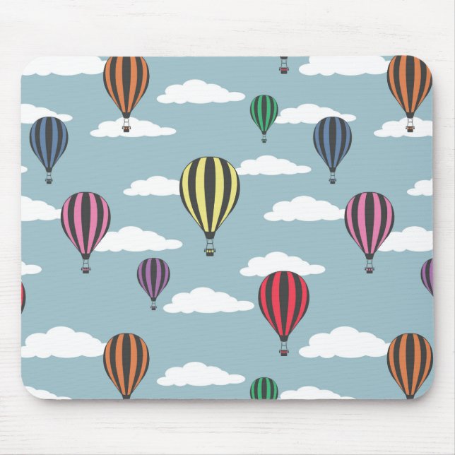 Bunte Heißluftballons Mousepad (Vorne)