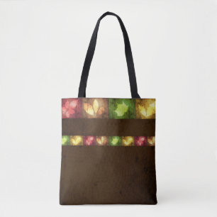 Bunte Herbst-Grunge-Blätter - Tote Bag