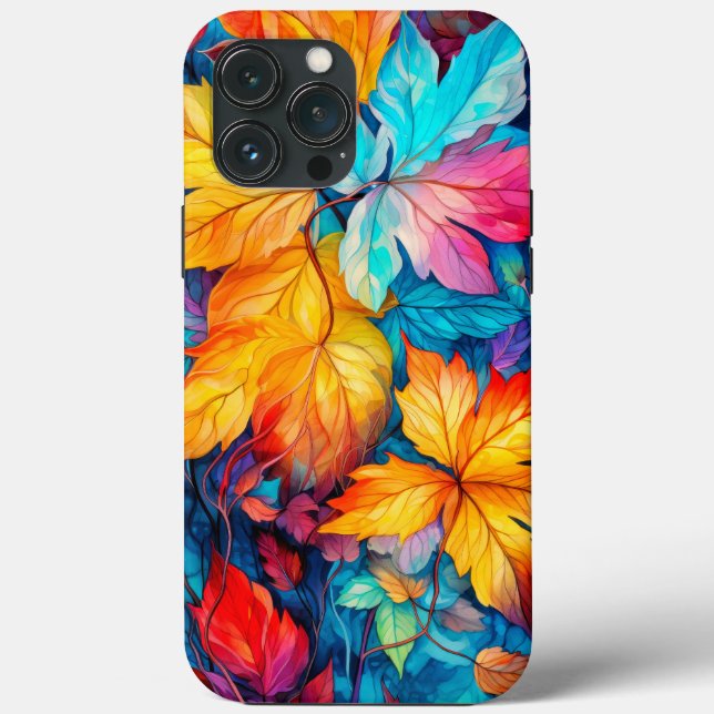 Bunte Herbstlaubblätter Case-Mate iPhone Hülle (Rückseite)