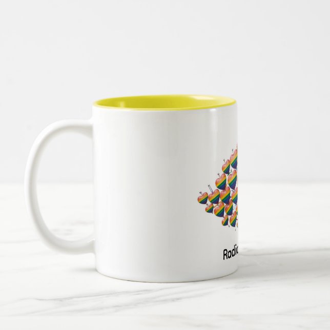 Bunte Herzen Kaffeetasse (Links)