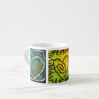 Bunte Herzenespresso-Tasse Espressotasse