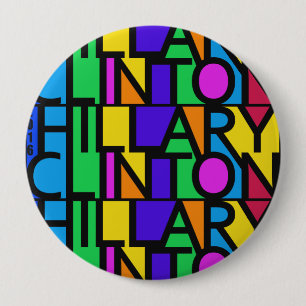 Bunte Hillary Clinton 2016 Knöpfe Button