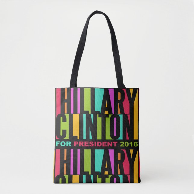 Bunte Hillary Clinton 2016 Taschen (Vorderseite)